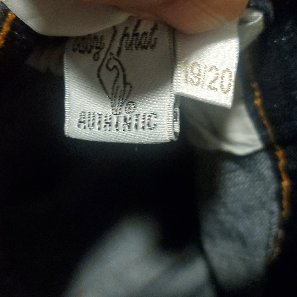 Baby Phat Dark Blue Denim y2k Jeans with :cats Meow !: Back Pockets - Picture 12 of 15